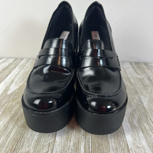Steve Madden Y2K Shoes Chunky Heel Platform Penny Loafer Women's 8 Juniper - Picture 5 of 15